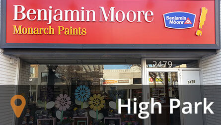 Monarch Paints Bloor West Village Toronto Location: Store Front Photo